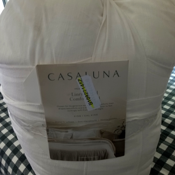 Casaluna Bedding Kingcali King Heavyweight Linen Blend Comforter